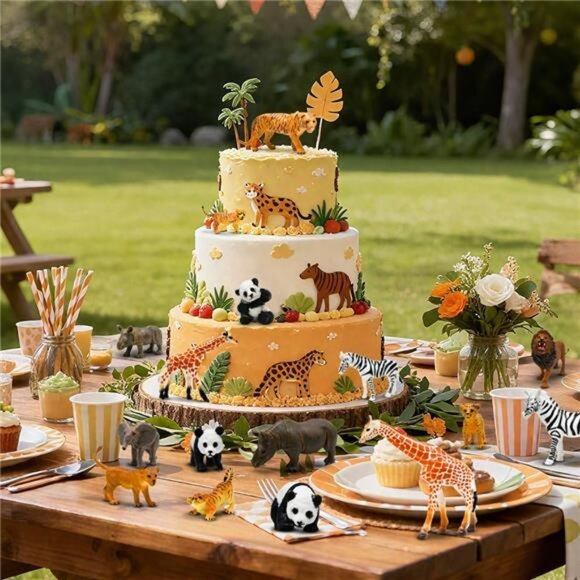 20 PCS Safari Animals Figures Toys, Realistic Plastic Animals Figurines - Picture 5 of 8